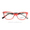 CLASSIC hotselling gelée couleur design de mode étudiant acétate faits à la main lunettes lunettes optiques lunettes lunettes